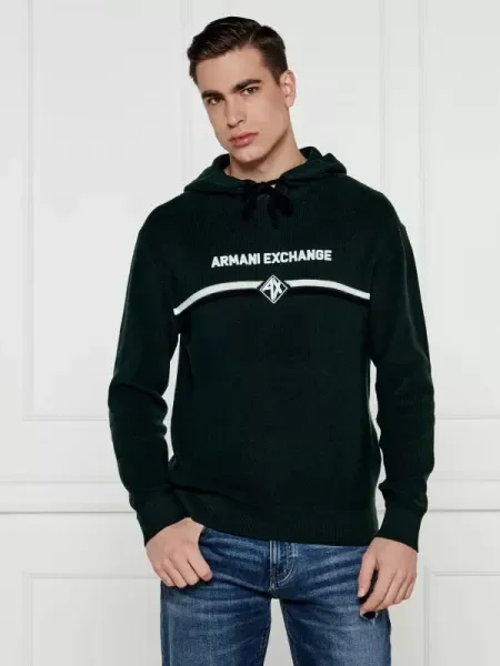 Armani Exchange Pulover verde