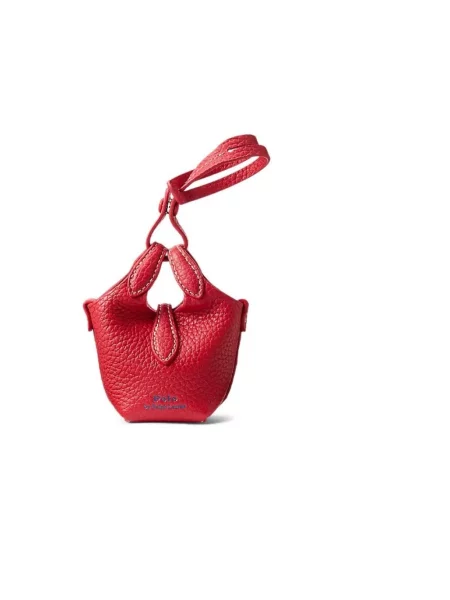 Torebka crossbody Polo Ralph Lauren skórzana czerwona