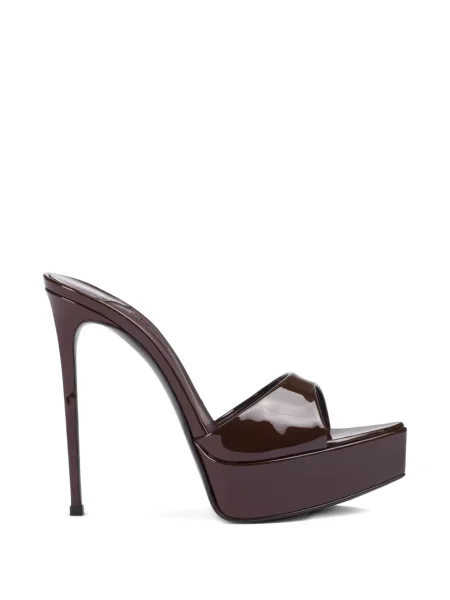 Papuci tip mules Le Silla maro