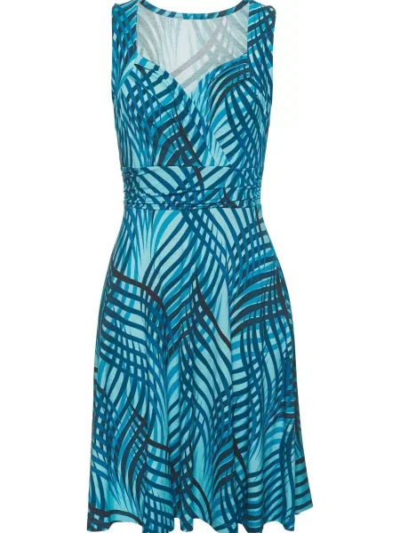 VIVANCE Rochie bleumarin / cyan / azuriu