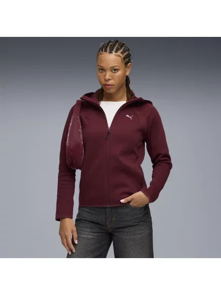 Rozpinana bluza Evostripe z kapturem PUMA czerwona