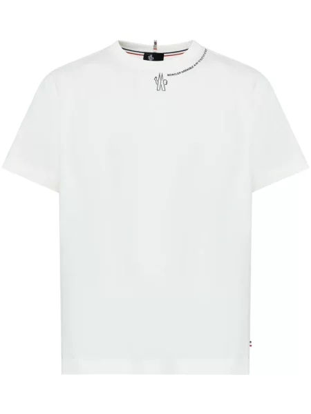 Majica Moncler Grenoble s printom bijela