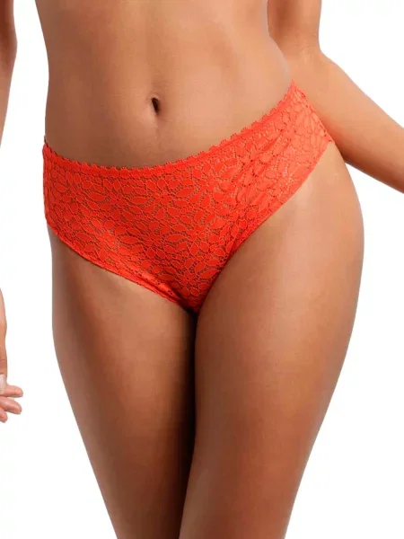Ажурные трусики слип білі