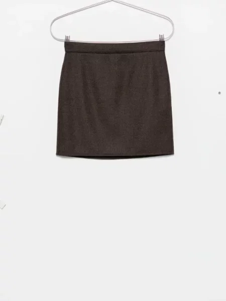 Fustă Max Mara de lână gri