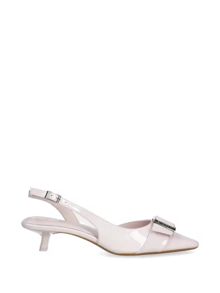 Pantofi cu toc Dkny cu cataramă roz