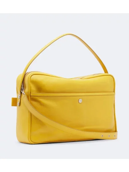 Geantă Acne Studios din piele galben
