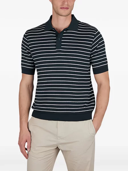 Ριγέ polo Paul & Shark μπλε