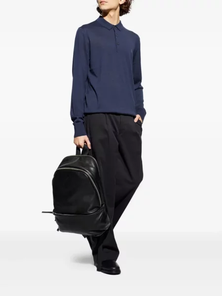 Polokošeľa Allsaints modrá