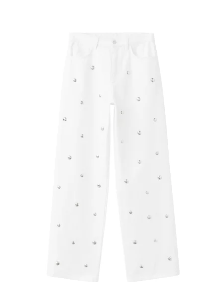 MANGO Jeans ANA argintiu alb