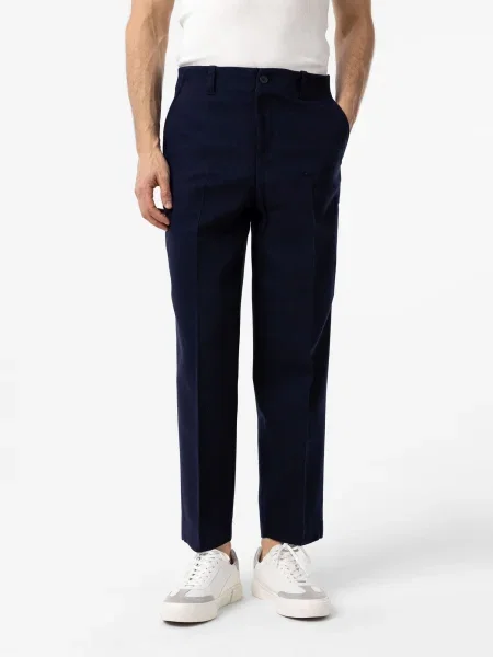 Antioch Pantaloni cu dungă Marcel bleumarin