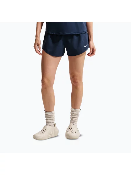 Pantaloni scurți de antrenament pentru femei Nike One midnight navy/white alb