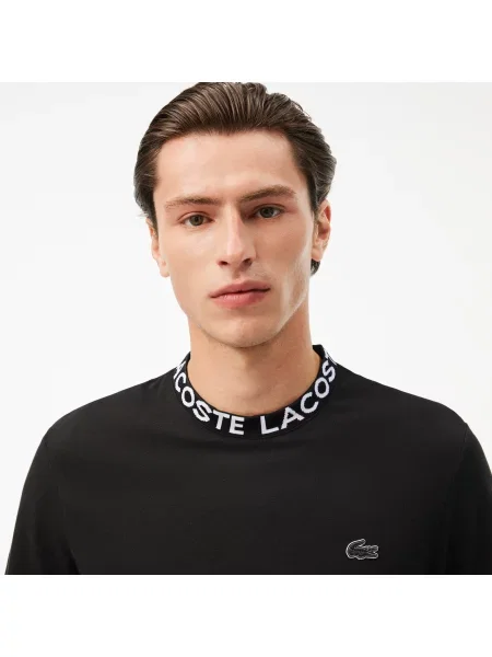 Lacoste Koszulka Active O Regularnym Kroju Z Okrągłym Dekoltem czarny