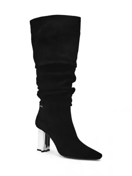 Karl Lagerfeld De piele cizme cu TOWER negru