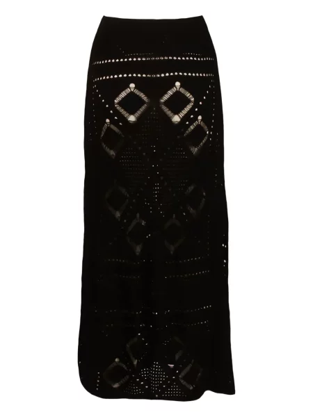 Fustă midi Akep până la genunchi negru