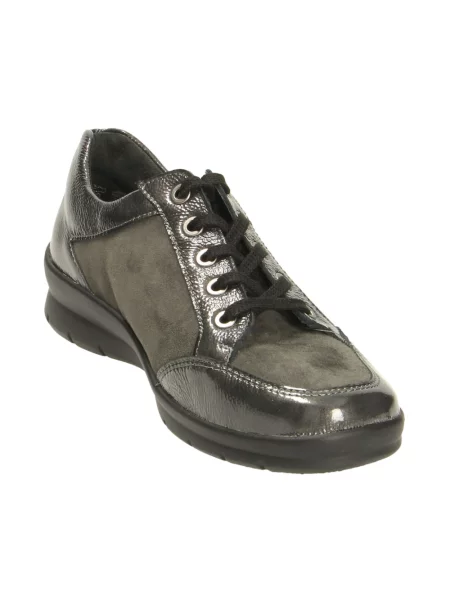 Sneakersy Semler skórzane szare
