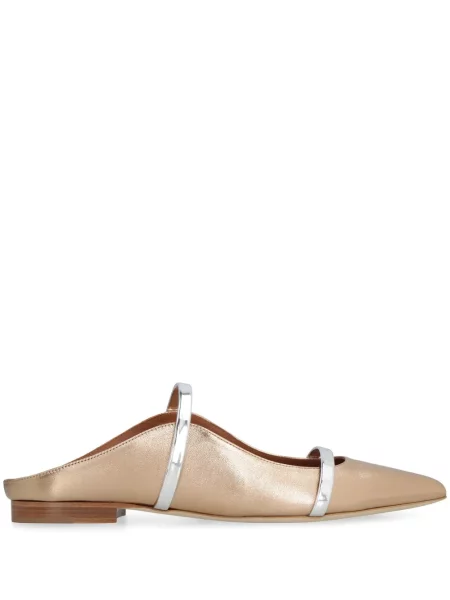 Papuci tip mules Malone Souliers auriu