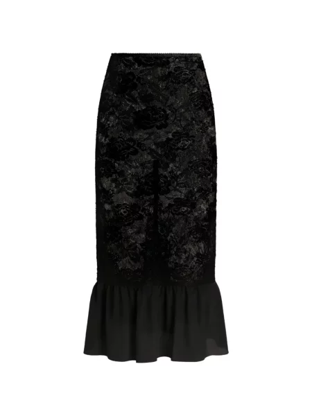 Fustă Dolce & Gabbana din dantelă negru