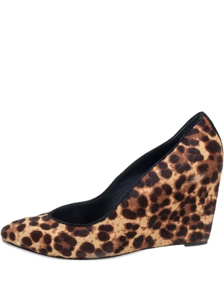 Pantofi cu toc Brian Atwood cu pană cu imagine cu model leopard maro