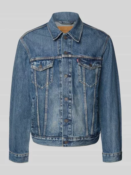 Kurtka jeansowa z detalem z logo model ‘THE TRUCKER JACKET’ Levi's niebieska