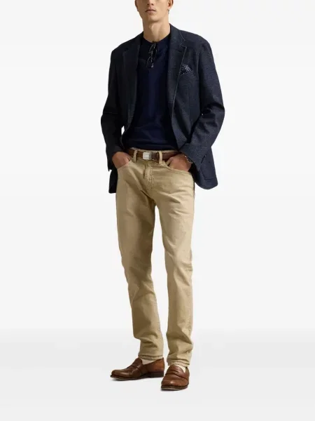 Μικρός κασκέτο Polo Ralph Lauren με χαμηλή μέση υφαίνω διαγωνίως πράσινο