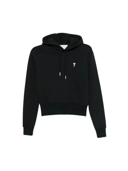 Bluza z kapturem Ami Paris czarna