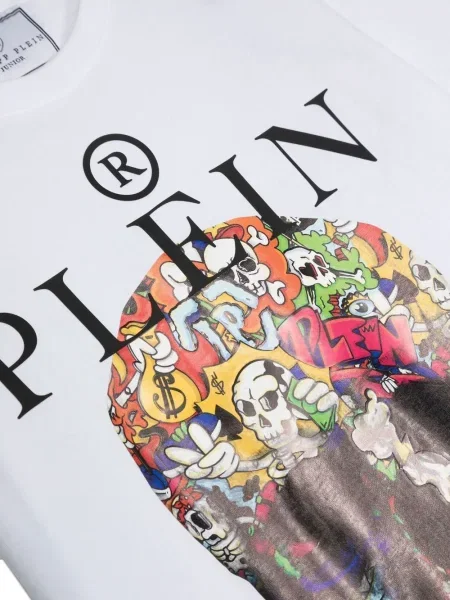 Koszulka dziecięca Philipp Plein biała