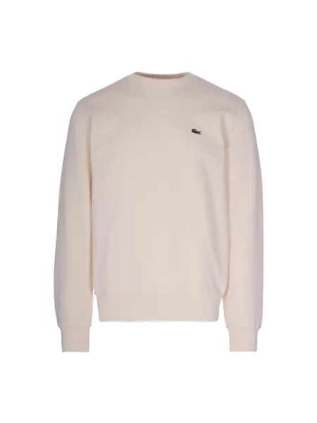 Bluza o kroju regular fit z mieszanki bawełny Lacoste biała