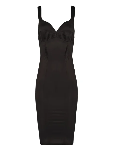 Rochie midi Murmur până la genunchi de costum negru