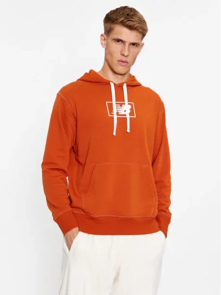 New Balance Hanorac NB Essentials Hoodie portocaliu