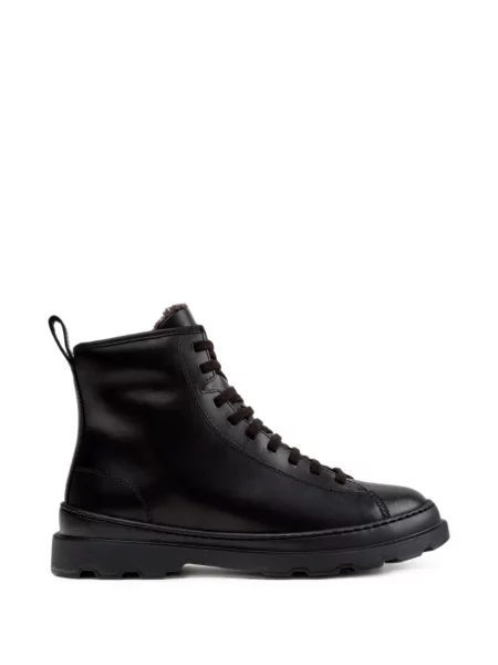 Botine Camper cu șireturi din piele negru