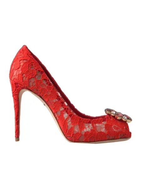 Czółenka Dolce And Gabbana czerwona