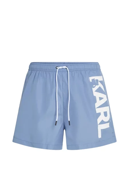 Slip de baie Karl Lagerfeld cu imagine albastru