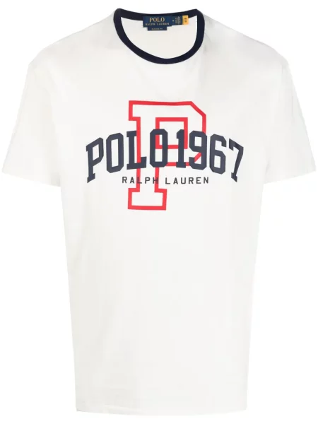 Svilena chunky šilterica Polo Ralph Lauren s paisley uzorkom bijela
