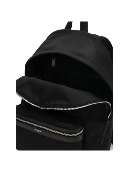 Torba Saint Laurent skórzana w miejskim stylu czarna