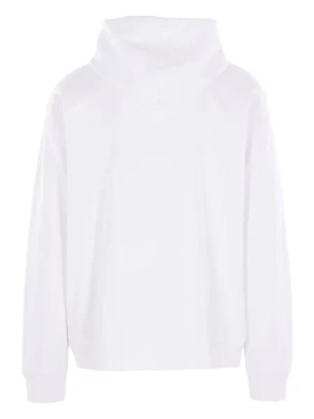 Hanorac cu glugă Off-white cu imagine alb