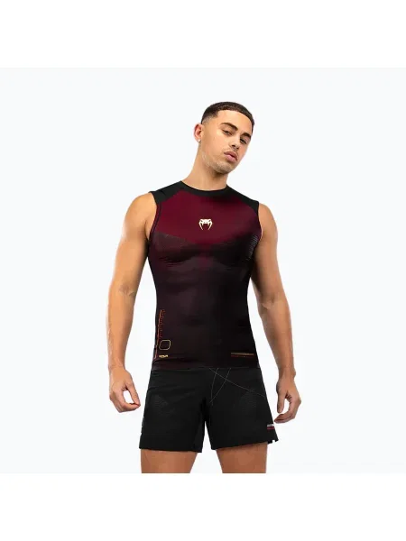 Venum Tactical XT мъжка тренировъчна тениска Rashguards black/burgundy/gold черно