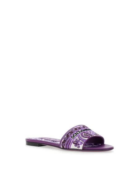 Klapki Dolce And Gabbana fioletowe