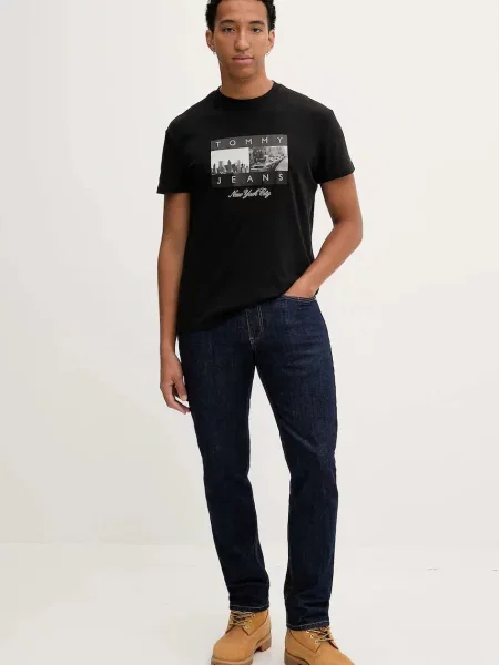 Kratka majica Tommy Jeans črna