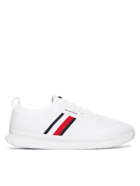 Buty Tommy Hilfiger Lightweight Knitted Runner white białe