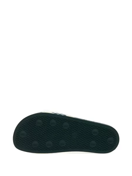 Sneakerși Adidas Adilette din piele de căprioară alb