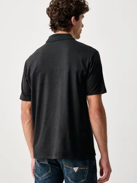 Tricou polo Guess negru