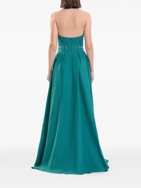 Rochie maxi Saiid Kobeisy verde