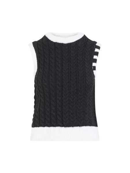 Sweter Thom Browne wełniany szary
