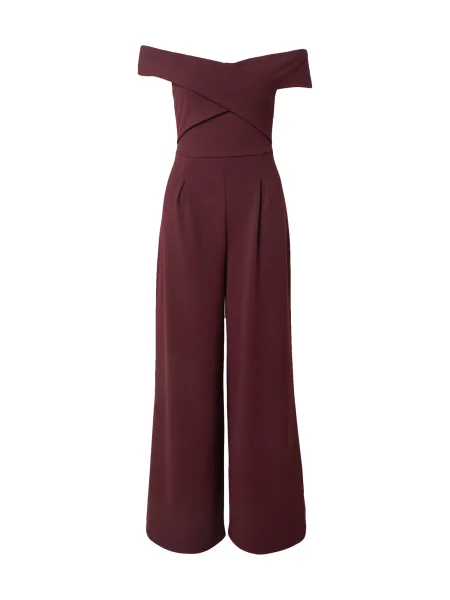 ABOUT YOU Salopeta Tela burgundy roșu