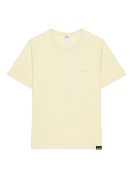 Tricou Courreges cu broderie galben