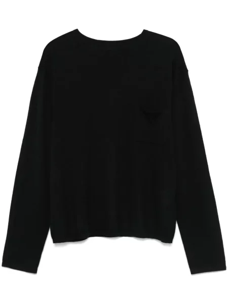 Pulover Acne Studios din cașmir cu decolteu rotund negru