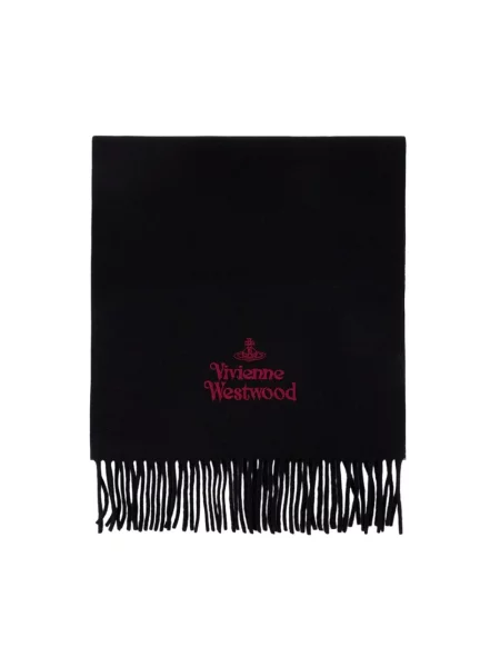 Szal Vivienne Westwood z logo czarna