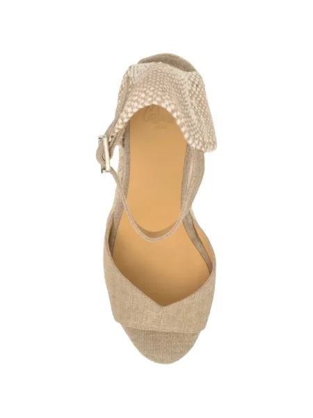 Espadrile Castaner cu pană cu cataramă