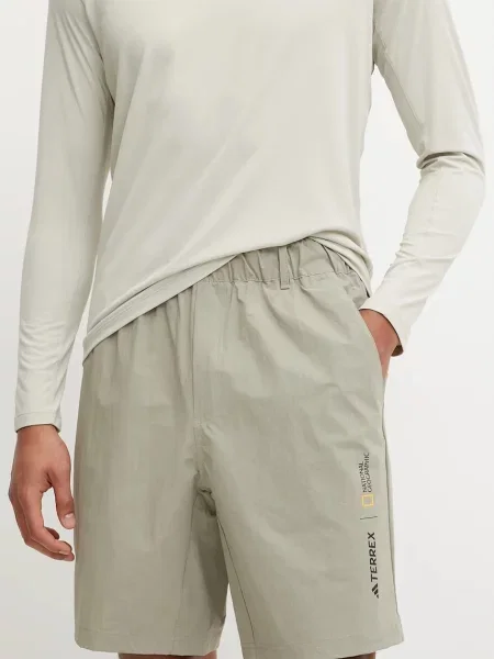Спортен къс панталон adidas TERREX x National Geographic мъжки зелено