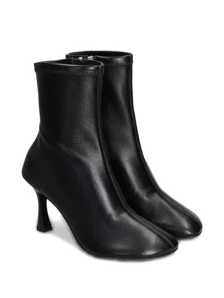 Botine 3juin din piele negru